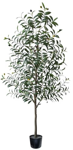 Myutrensty Olivenbaum Künstlich 180 cm, Kunstpflanzen Groß Künstlicher Olivenbaum für Wohnzimmer, Büro, Balkon Deko