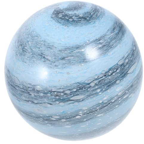 ABOOFAN Abat Jour Verre Bleu Remplacement pour Lampe Suspendue Applique Murale Lustre et Lampe de Sphérique Verre à Bulles pour Éclairage Élégant et Ambiance Romantique