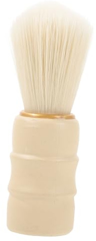 HONITANO Brosse à Raser Beige en Plastique pour Hommes, Polyvalente pour Rasage Précis et Élimination des Débris de Poils, pour Barbe Masculine et Soins Quotidiens