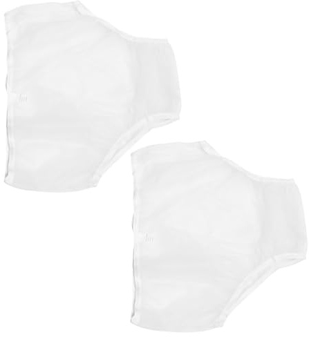 HONITANO 2 Pezzi Copri Pannolini Adulti Impermeabili in EVA Morbido e Traspirante Riutilizzabili Anti-perdita per Anziani e Disabili