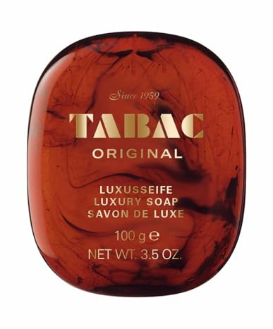 Tabac® Original Luxusseife 100 g | Tabac® Original Luxusseife. Seit 1959 – Feinste Qualität, milde Reinigung und reichhaltiger Schaum für gepflegte Haut.