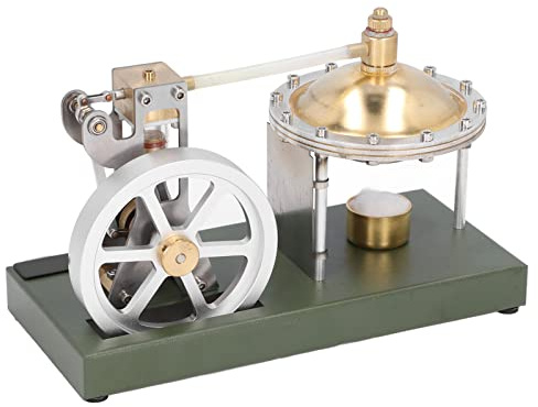 FAUOSWUK Modello di Macchina a Vapore con Doppi Mini Generatori per L'apprendimento della Fisica e Dimostrazioni in Classe, Design Durevole 20 X 9 Cm