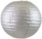 Creativery Papier Lampion 20cm // Laterne Hochzeit Party Wohnungsdeko Hängedeko Raumdeko Geburtstag Party Feier (Silber metallic 012MET)