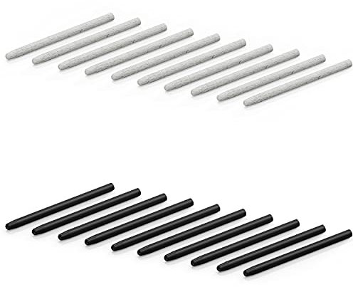 XENCELABS, 20er Pack Ersatzspitzen für Xencelabs Stifte, enthält 10 Standardspitzen, 10 Filzspitzen für digitalen Stifttablett Stylus