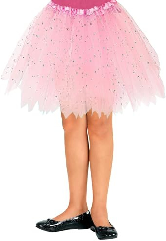 W WIDMANN MILANO Party Fashion Glitzer Tütü Petticoat für Kinder | 30cm
