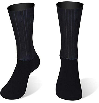 BLOMDE Anti Slip Silicone Summer Aero Socks Calzini da ciclismo Uomo Bicicletta Sport Sport Calzini da corsa-B_1 paio39-45.