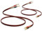 WOWLED 2 Pack High-end Pure Copper HIFI OFC Speaker Wire Cable with Banana Plug, 2m Gold-Plated Banana Tip Plugs Male to Male 600 Strand 14 AWG for Audio Speaker HIFI System (2m / 6.56FT)