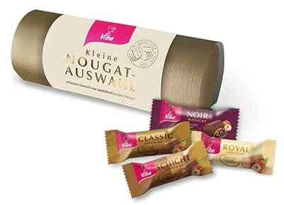 Viba Nougat-Auswahl, Viba's Beste, Geschenk-Rolle (Kleine Nougat-Auswahl, 160 g)