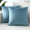 Sungeek 2er Set Samt Kissenbezüge, Dekorativ Zierkissenbezüge Weich Kissenbezug Dekokissen Sofakissen Couchkissen Deko Bezug Kissenhülle für Sofa Schlafzimmer Wohnzimmer (40x40 cm, Hellblau)