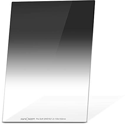 K&F Concept Square Soft GND16 Graduated Grad Neutral Density Filter ND16 (1.2/4 Stops) 100 * 150 * 2.0mm Nano-Beschichtung Wasserdicht
