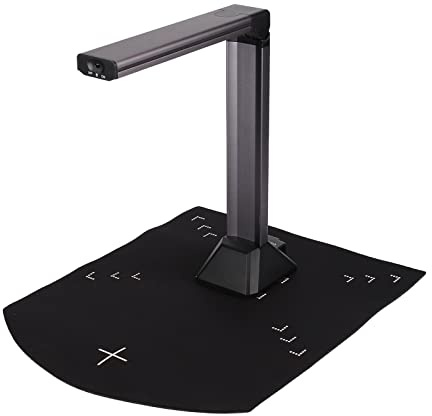 Compact Desktop Scanner, 5MP Document Camera, Portable Book Scanner with LED Fill Light, 5 Level Dimming, Foldable Lightweight Scanner for Pictures/ID Cards/Office Manuscripts