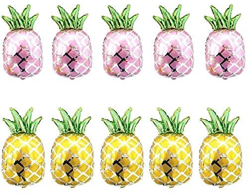 10 stücke Ananas Ballons Helium Aluminium Folie Ballon Party Supplies Für Strand Sommer Tropische Motto Party Geburtstag Party Baby Shower Party Dekorationen