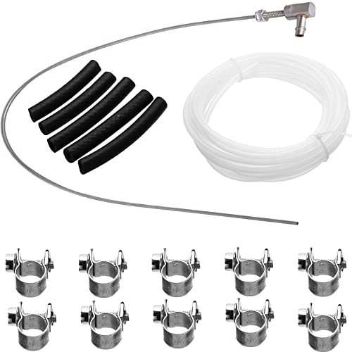 Benzinschlauch Kit, Dieselheizung Kraftstoffleitung mit Benzinfilter Kraftstoffstandrohr Standheizung Standrohr Kraftstoffschlauch Clip Kit für Auto Motorrad Roller (4)