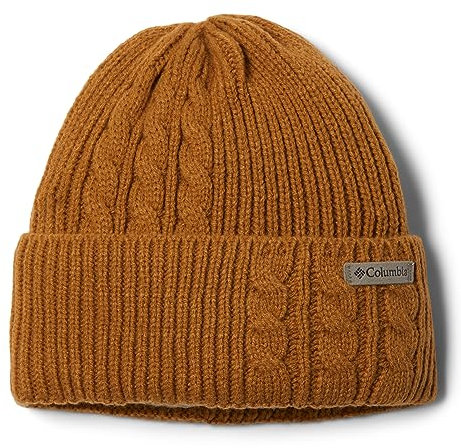 Columbia Damen Agate Pass Cable Knit Beanie Mütze, Camel-Braun, One Size