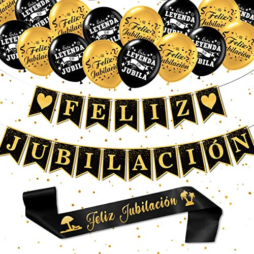 Jubilacion Decoracion, Feliz Jubilacion Guirnalda, Banderín Fiesta Jubilacion, La Jubilacion, Fiesta Jubilacion Sash, Jubilacion Globos, Regalo Jubilacion, We Will Miss You Decoracion