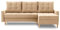 Ecksofa Lena 227x148 mit schlaffunktion und Bettaksen - Klassisch Design - Eckcouch mit Stauraum - Auffälliger Kronos Stoff - Kissen - Holzfüße - Auswahl an Farben (Kronos 35 RECHTS)