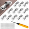 Jiaxitek 12 Pcs Charnières d'armoire encastrées à 90 degrés pour armoires, portes de placard et salles de bain