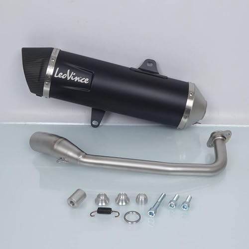 Pot d échappement Leovince compatible avec Scooter Honda 125 Nss Forza Avec Abs 2017 à 2020 Nero Inox 14052