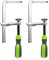2 pezzi Morsetti per Binario a T da per XT2, Morsetti Binario T Acciaio Legato per Recinzioni XT XTENDER (XT524, XT536, XT546), Pratici Accessori per Binario a T per la Lavorazione del Legno