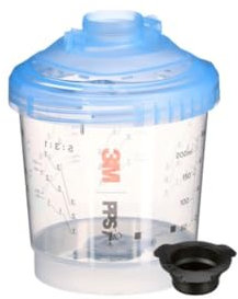 3M PPS Series 2.0 Vented Spray Cup Kit, Mini, 26161, Ready to Use Vented Cup, Includes 8.5 fl oz Cup, Lids with a 125 Micron Filter Built in for Easy-to-use for Automotive