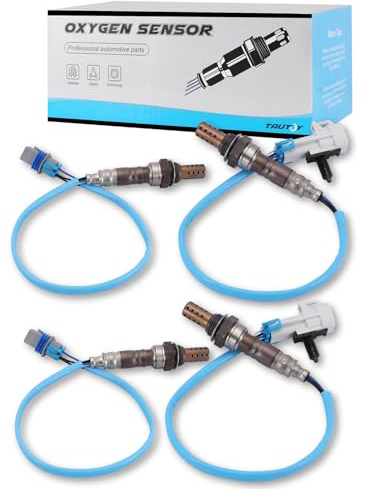 TAUTOY 234-4668 234-4256 O2 Oxygen Sensor Up Downstream 4Pcs for 2008-2014 Cadillac Escalade ESV, for Chevrolet/Chevy Avalanche Silverado 1500 2500 3500 Suburban, for Sierra Yukon, 213-4229 213-3866