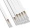 25x 1m yourDroid Kabelkanal - 10x10 mm weiss - Selbstklebend