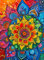 Rainbow Mandala Mirage by Cross & Glory: A Mesmerising 1000 Piece Colourful Jigsaw Puzzle, Premium Quality, 50x70 Centimetres, Perfect for Family Fun