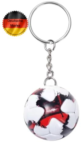 KEYSPACE Schlüsselanhänger Fussball Geschenke Jungen Fußball Geschenk für Jungs und Mädchen