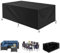 Gartenmöbel Abdeckung Wasserdicht 200x140x100cm/LxWxH Gartentisch Abdeckung Schutzhülle Gartenmöbel Winterfest Winddicht Anti-UV Gartenmöbel Schutzhülle für Gartentisch Sitzgarnituren Schutzhülle