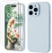 GOODVISH 3 IN 1 for iPhone 16 Pro Case 6.3 inch, Upgraded Camera Protection, 2X HD Screen Protector, Liquid Silicone Anti-Scratch Shockproof Gel Rubber Anti-Fingerprint Phone Case Cover, Blue Grey
