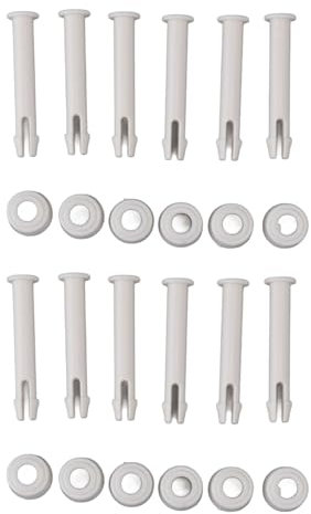 12 Pièces Goupilles de Joint de Piscine en Plastique et Joint en Caoutchouc, Kit de Montage de Piscine de Support Goupille de Boulon à Clou de Joint Goupille de Joint Pratique en (5.5cm)