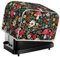 Kuiaobaty Forest Mushrooms Flowers Toaster Appliance Dust-proof Cover, Red Mushroom Print Kitchen Decor 2 Slice Small Bread Maker Oven Cover