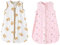 Danolt 2 Stück sommerschlafsack baby, baby schlafsack 0-6 monate, schlafsack baby sommer, babyschlafsack neugeborene