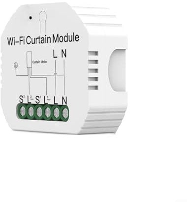 Sileduove Smart Roller Shutter Switch Module, WiFi Smart RF433 Curtain Switch for Motorised Roller Shutters for Tuya Timing