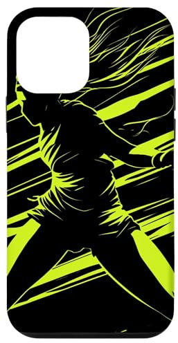 iPhone 12 mini Dynamic Tennis Player Silhouette Art Case
