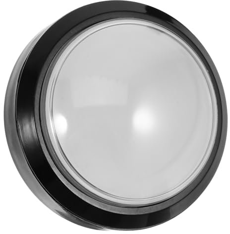 Alasum Botón De Redondo Luz Led para Máquina De Respuesta Reemplazo De Botón para y Auto-reinicio para y Actividades Recreativas