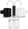 Cafetière à Expresso 2 Tasses, Cafetière à Double Tête de 100 Ml, Cafetière Italienne Classique, Cafetière à Expresso, Cafetière à Conduit Bricolage pour café à la Maison (Base