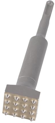 Bushing Head Hammer Drill Bit Square Bushing Electric Breaker Hammer Bits 40Cr Steel Square Head Bushing Bit, Efficient Concrete Polishing, 6in Length, 10mm Diameter Shank