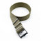 JUANZD Einstellbare Single Pass Gewebtes Nylon Gestreiftes Uhrenband 20mm 22mm Silber/Kupferschnalle Kompatibel mit Tudor Black Bay Nato Strap(Khaki,22mm)