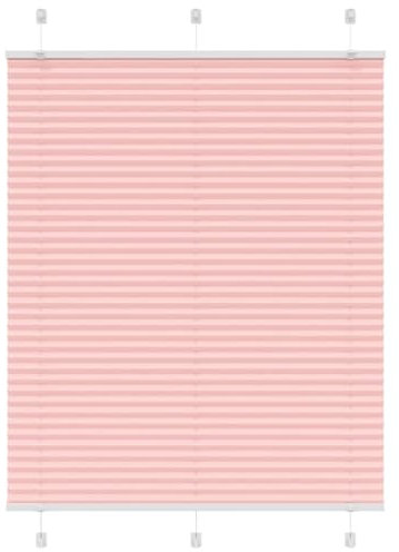 vidaXL Plissee Rosa 110x150 cm Stoffbreite 109,4 cm Polyester, Faltrollo, Klemmfix, Plisseerollo, Jalousie, Rollo, Plisseerollo für Fenster