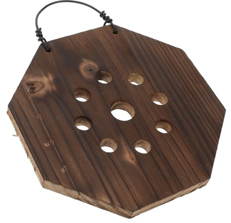 FUNOMOCYA Wandpflanzer Aus Holz Für Zimmerpflanzen Vertikales Pflanzgefäß Für Geweihfarn Orchideen Und Sukkulenten Platzsparendes Design Mit Montagebrett