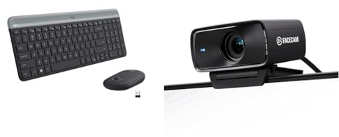 Logitech MK470 Slim Wireless & Elgato Facecam MK.2 – Premium Full