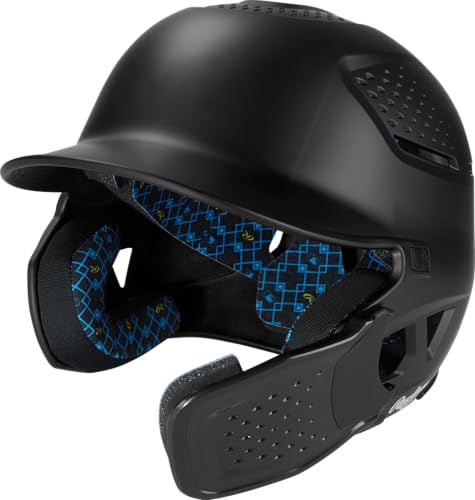 Rawlings | RX2 Series Reverse & Adjust Baseball Batting Helmet | Adjustable Face Guard | Senior | Black