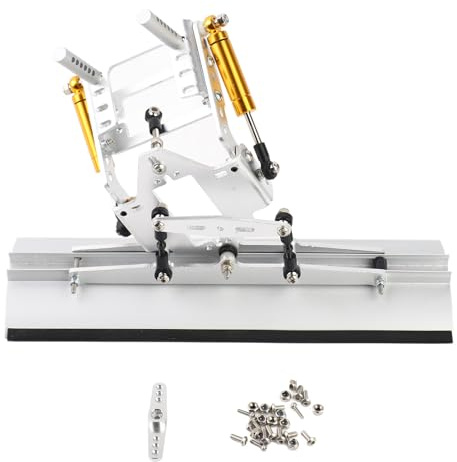 Segrehy RC Aluminium Schneepflug, Leichte Metall Schneeschaufel für 1/10 RC Crawler, Kompatibel mit SCX10 TRX4 TRX6 90046, Simulation Klettermodell Zubehör für RC Auto Enthusiasten und Modellbau