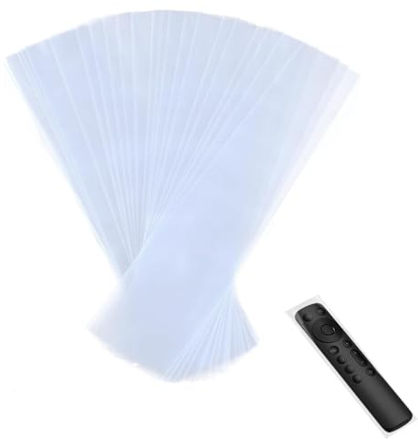 25 PCS Fernbedienung Schutzhülle Transparent, Universelle Schrumpffolie für Fernbedienung, Hygienische Schutzfolie gegen Staub & Schmutz, Fer nbedienung Hülle für Hotel und Haushalt