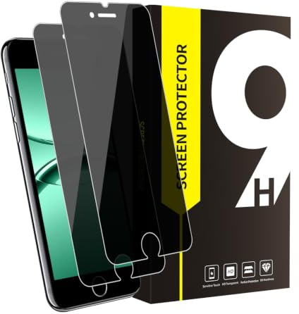 Bodyguard 2 Stück für Panzerglas für iPhone 6/6s/7/8/SE 2020 Blickschutz | Anti-Kratz 9H Härte No-Bubble für iPhone SE 2020 Displayschutz