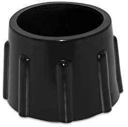 Flyshop Lot de 4 Embouts de Protection de Sol en Caoutchouc synthétique antidérapants pour Meubles Ronds Diamètre 35 mm, 3,5 cm, Noir
