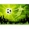 murando - Papier peint panoramique moderne 350x256 cm - Revêtement mural décoration pour chambre salon - Design moderne - Vert jaune beige - Football, personnages, sport, adolescent 10110907-1
