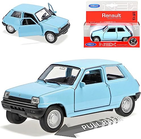 Welly Renautl R5 5 1. Generation Blau 1972-1984 ca 1/43 1/36-1/46 Modell Auto