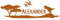 Samunshi® Tür Aufkleber Dinos mit Name Wandtattoo 40x12cm haselnuss